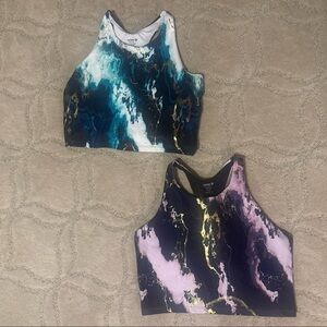 Old Navy Active Marble Print Sports Bra
